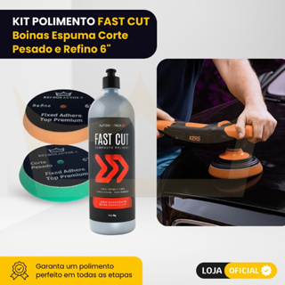 Kit Polimento Fast Cut + Boinas Espuma 6” Corte Pesado Refino em Oferta na Shopee