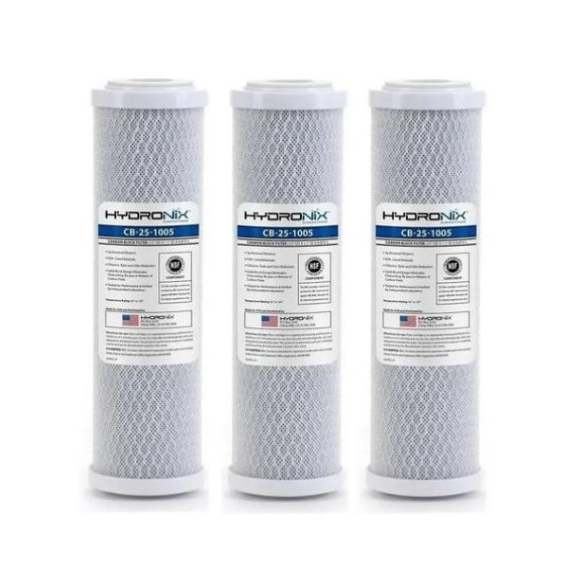 Refil Filtro Purificador Água Para Hoken Single Hydronix Carvão Ativado, Carbon Block