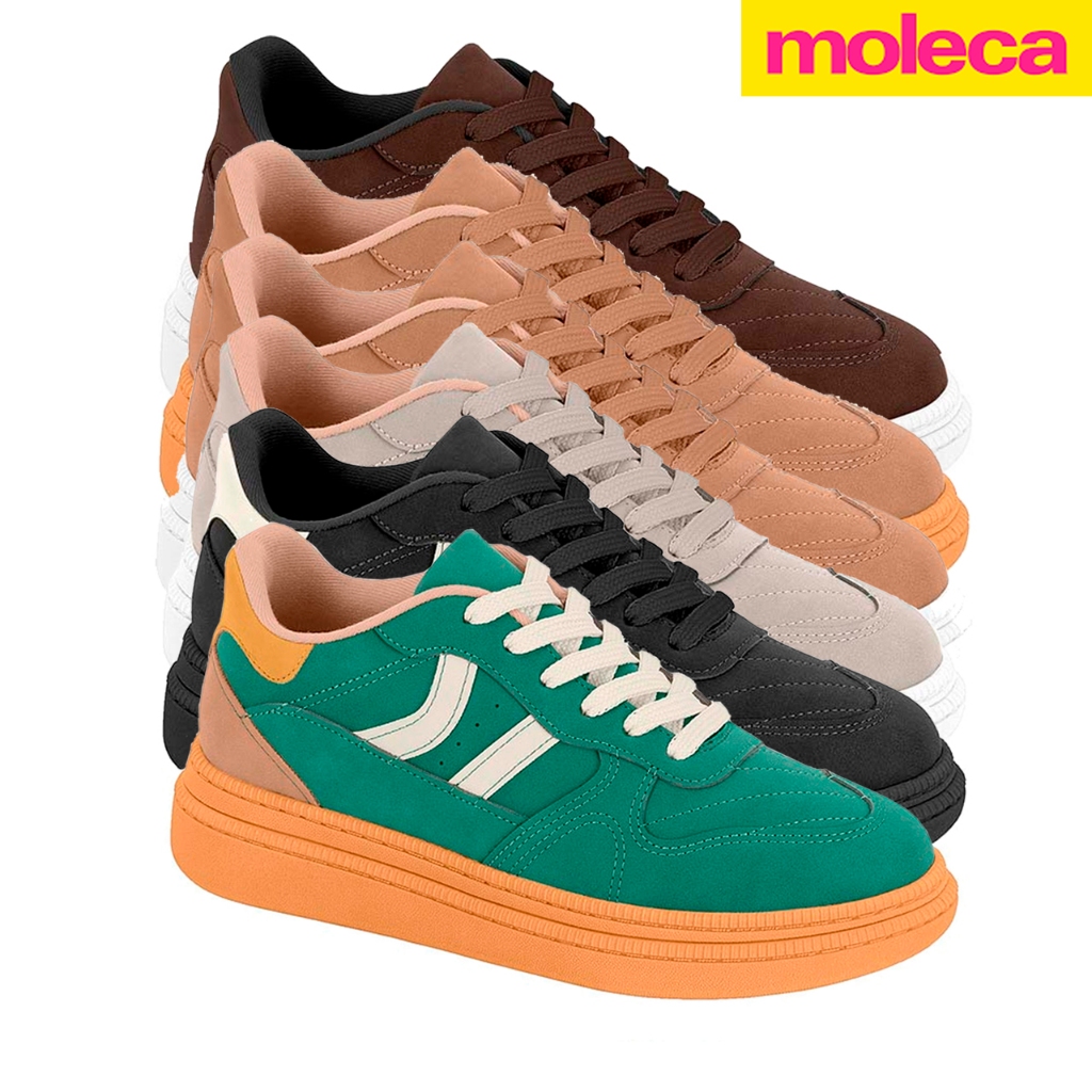 Tênis Feminino Moleca Casual Nobuck Tunisia Versátil Lançamento Confortável Original