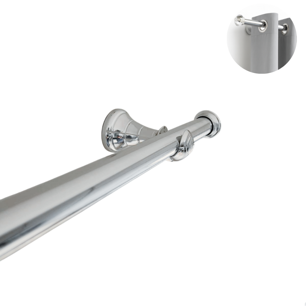 Varão Cortina 2,40 Metros 28mm Varias Cores Simples em Oferta na Shopee