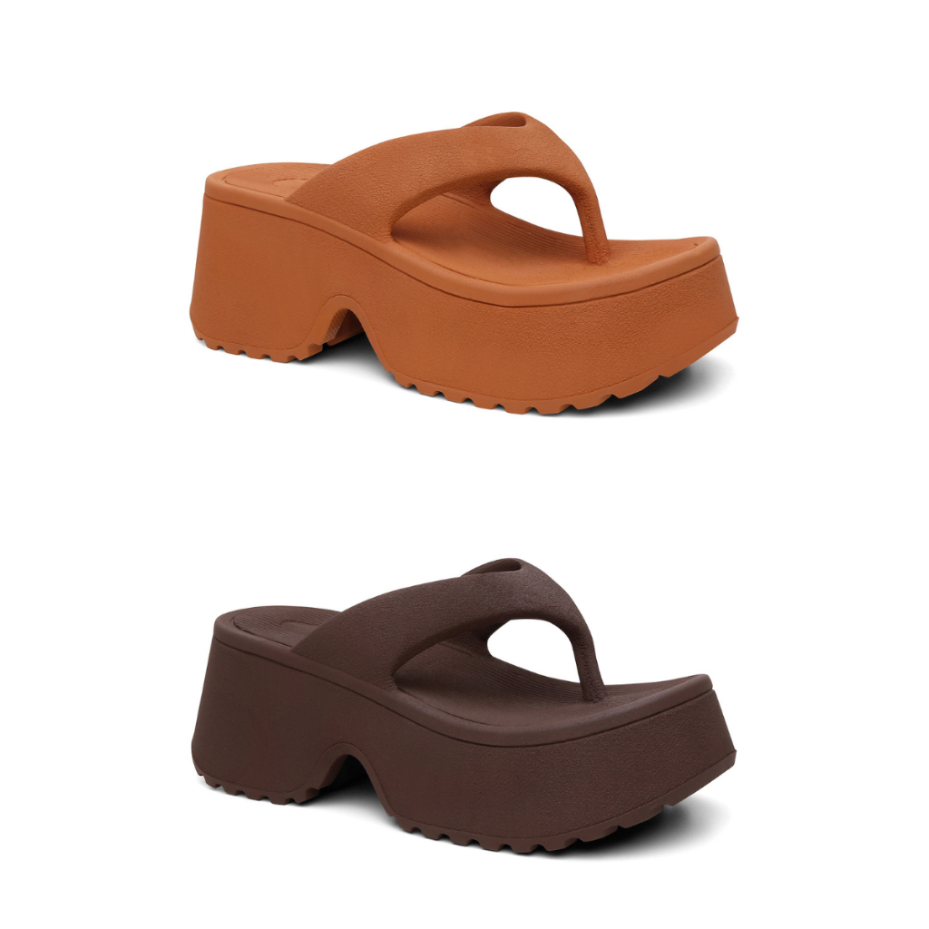 Kit 2 Tamanco Plataforma Feminino Salto Alto Macio Confortavel Ortopedico Sandalia