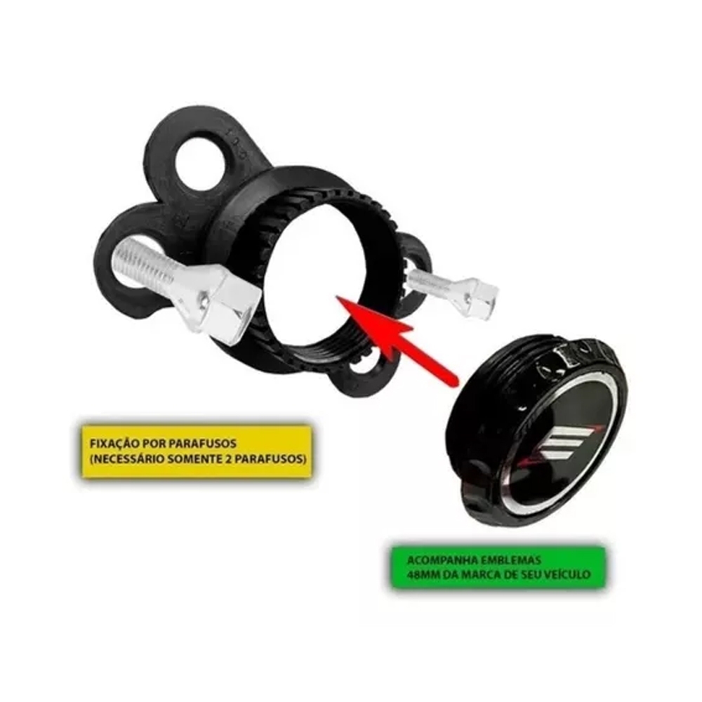 Suporte Calota Elitte aro 13,14 e 15 Fiat, Volkswagen, Chevrolet, Ford, Honda(01 unidade ) Aro 13, 14 e 15