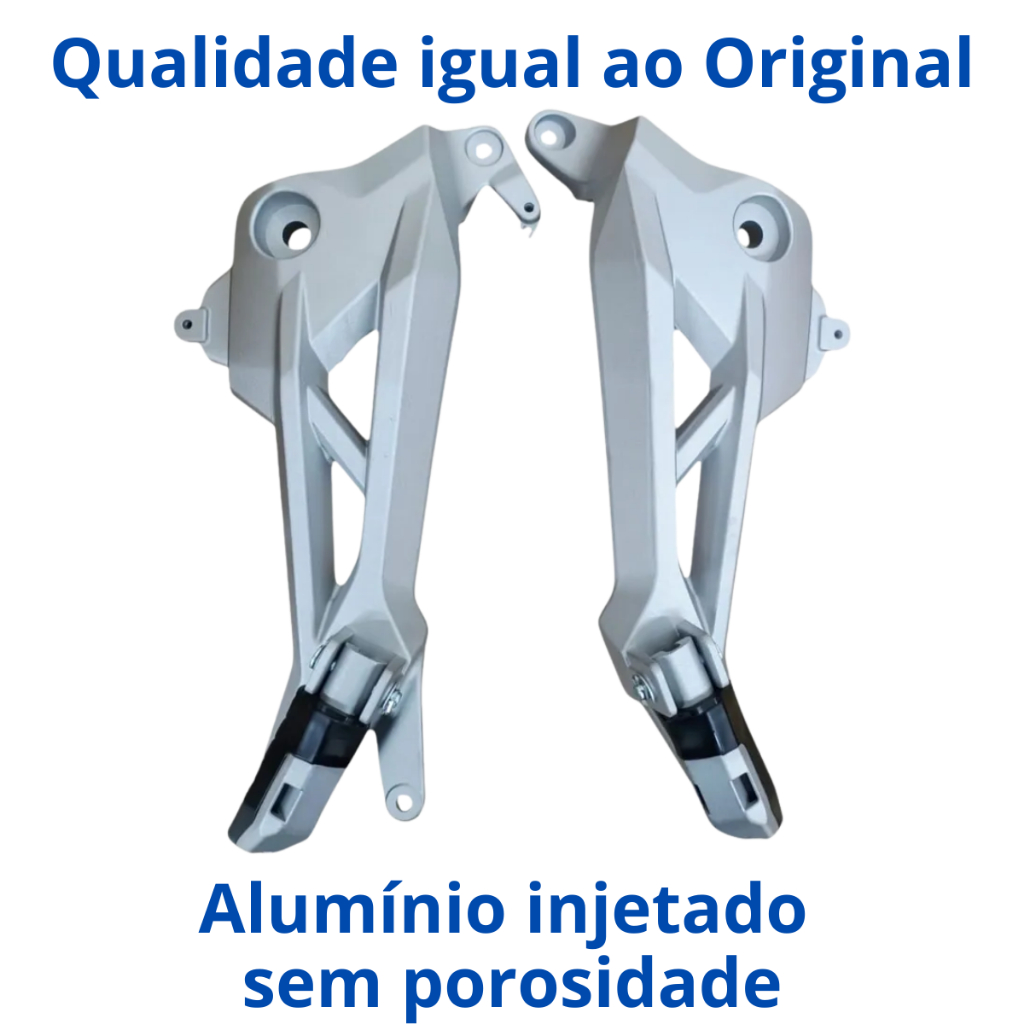 Par Suporte Pedaleira Bacalhau Honda Cg 160 Com Pedaleira freio descombinado