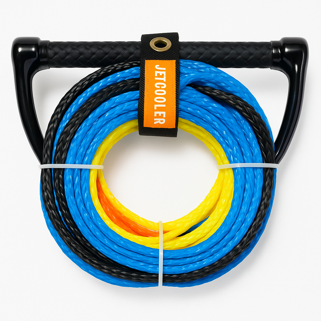Corda de Reboque para Wakeboard 22 m com Flutuador EVA, Antiestilingada, Pegador Emborrachado – Jet Cooler