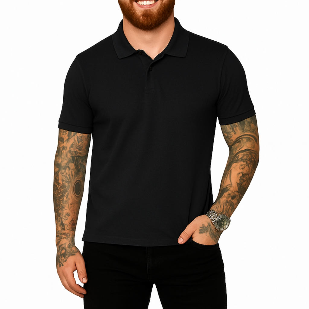 Camisa Polo Masculina Lisa – Moda Casual e Social Confortável - Envio Imediato