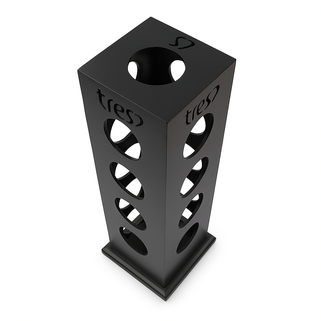 Porta Cápsulas MDF Preto Três Corações Decoração Café Praticidade Estilo Design Moderno Organização