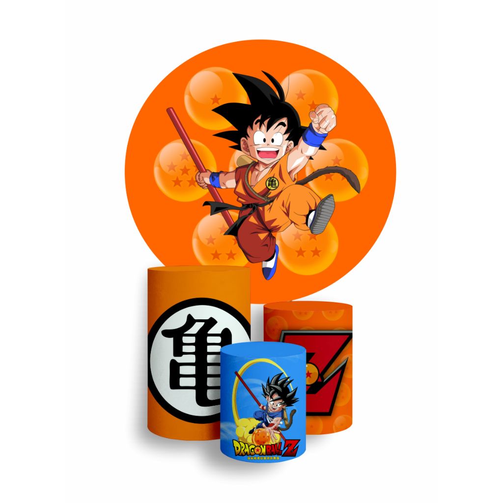 Kit Capa de Painel + Trio Capas de Cilindro Veste fácil - Dragon Ball em Oferta na Shopee