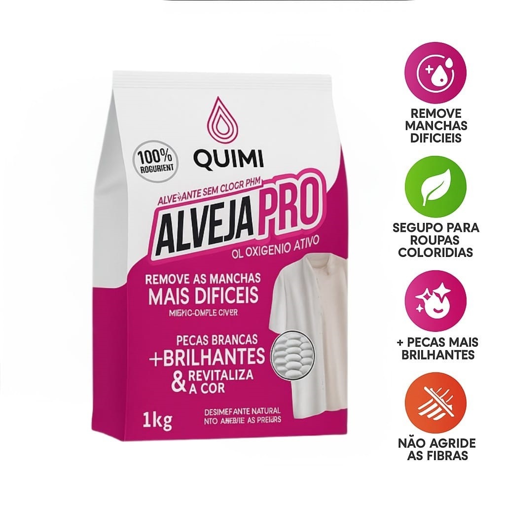 Percarbonato de Sódio Puro 1kg | Tira Manchas, Branqueador, Limpeza Profunda