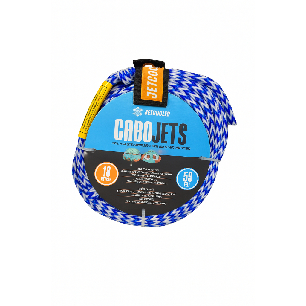 Corda de Reboque Flutuante 18m Anti-Estilingada para Jet Ski, Boia e Lancha -- JET COOLER
