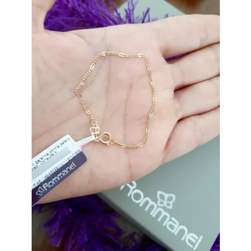 Pulseira Infantil Rommanel Formada Por Fio Alternado 5x1 Mede 14 Cm - 550035 em Oferta na Shopee