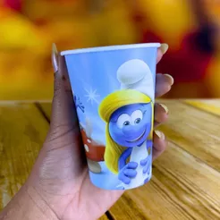8~40 COPO DE PAPEL FESTA OS SMURFS 180ML REGINA(CHOCO)