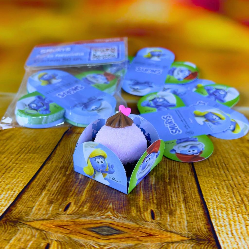 50~200 PORTA FORMINHA OS SMURFS REGINA