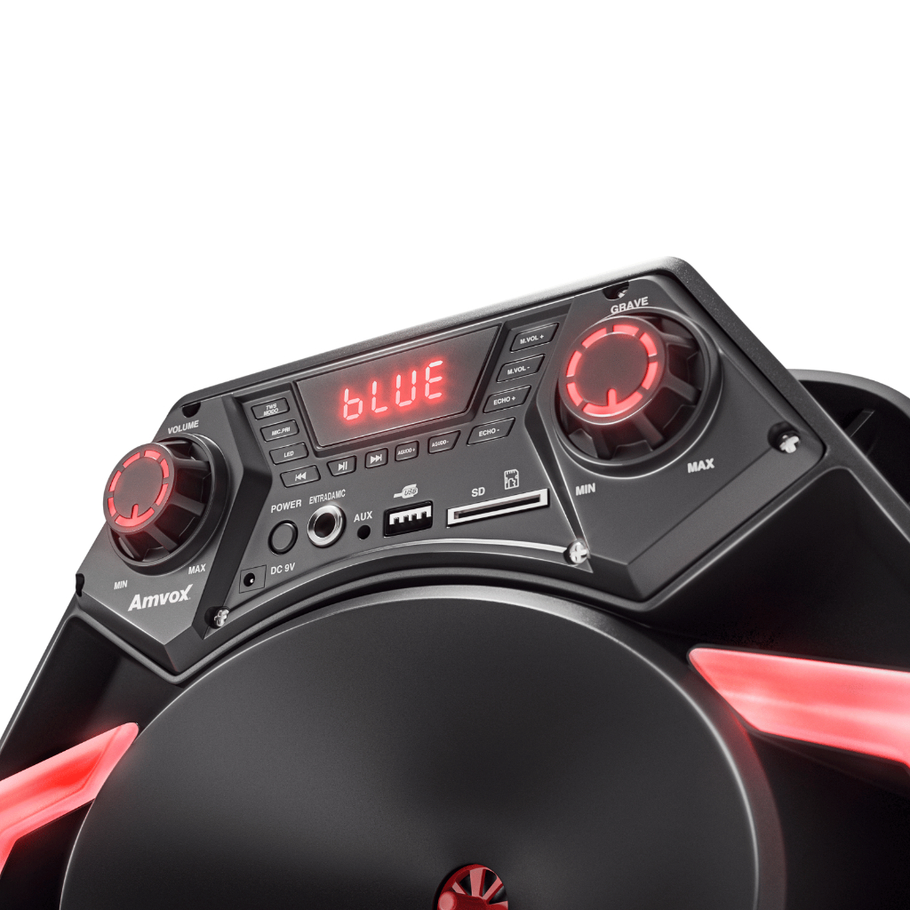 Caixa de Som Amplificada Aca 550 Strondo II Bluetooth 550W Bivolt Amvox