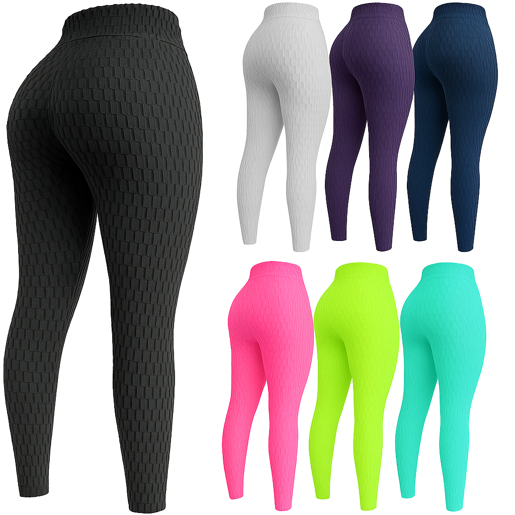 Legging Bolha Suplex Cós Alto Empina Bumbum Fitness Academia legue suplex textura Flocada Leg Cintura alta qualidade em Oferta na Shopee