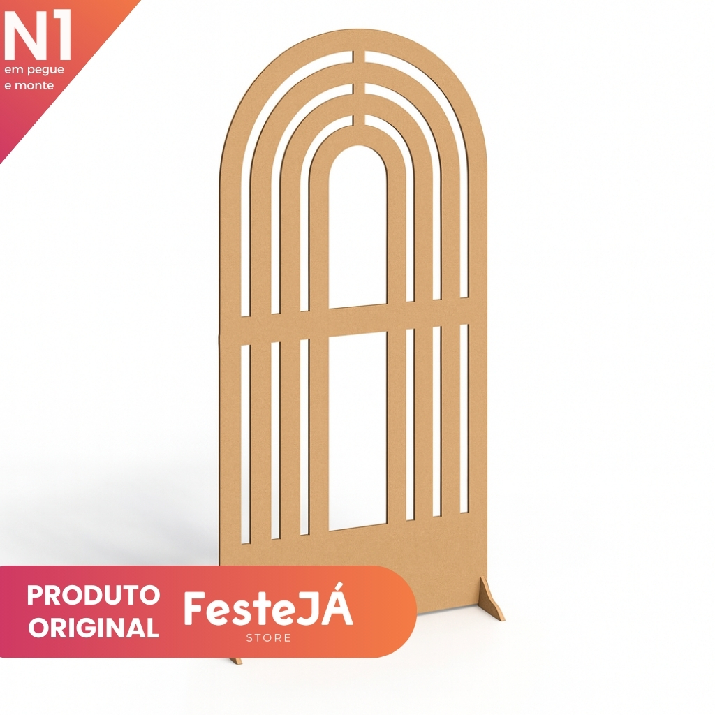 Painel De Mdf Decorativo Arco Iris Desmontável Decoração Cenários e Festas