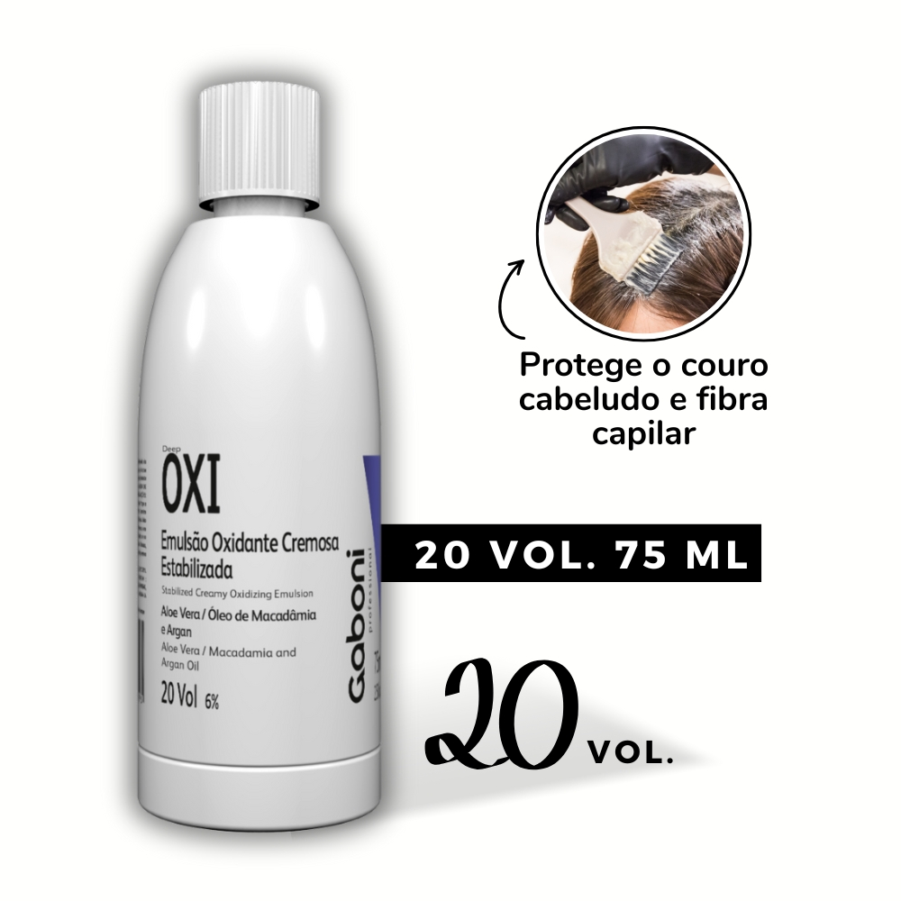 Água Oxigenada 20 volumes - 75ml Gaboni Professional