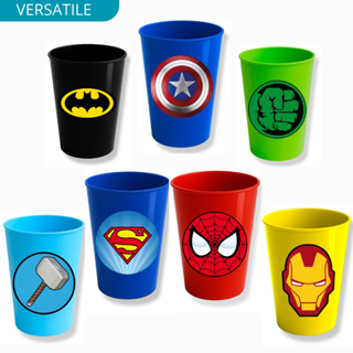Copo de Plástico 380ml Super Hérois Marvel para festas lembrancinhas presentes Reutilizável em Oferta na Shopee