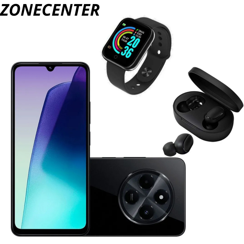 Celular Smatphone 14C 128GB 12GB RAM Dual SIM + Fone e Relógio + NF