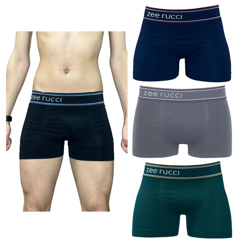 Kit 2 Cuecas Boxer Zee Rucci Ajuste Perfeito Sem Costura Plus Size Zero Marcas Confortável Cós Elastico