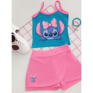 Conjunto Sti Infantil Criança Menina 1 a 12 anos Roupa Bermuda Camisa Short Camiseta Alcinha Feminino Infanto Juvenil em Oferta na Shopee