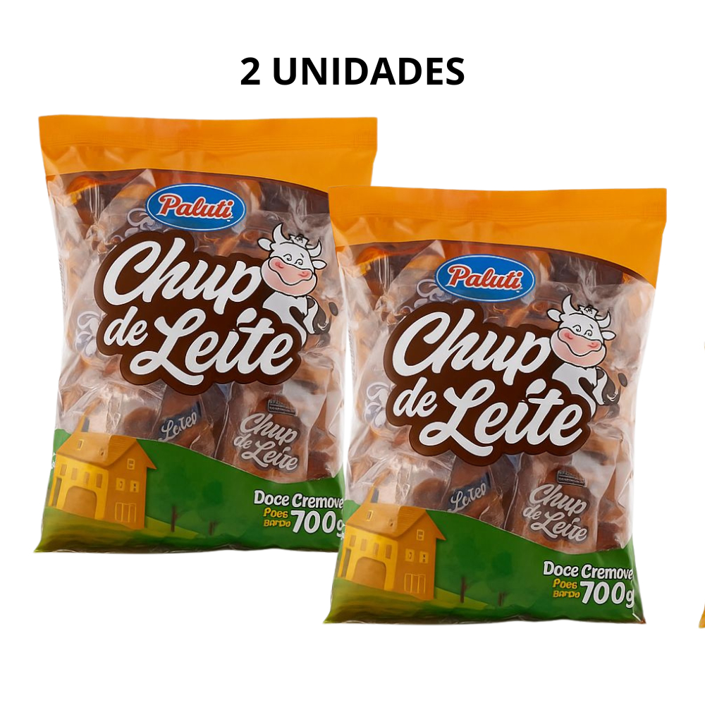 Kit 2 Chup Doce De Leite Paluti 50Un 700g Cada Pacote em Oferta na Shopee