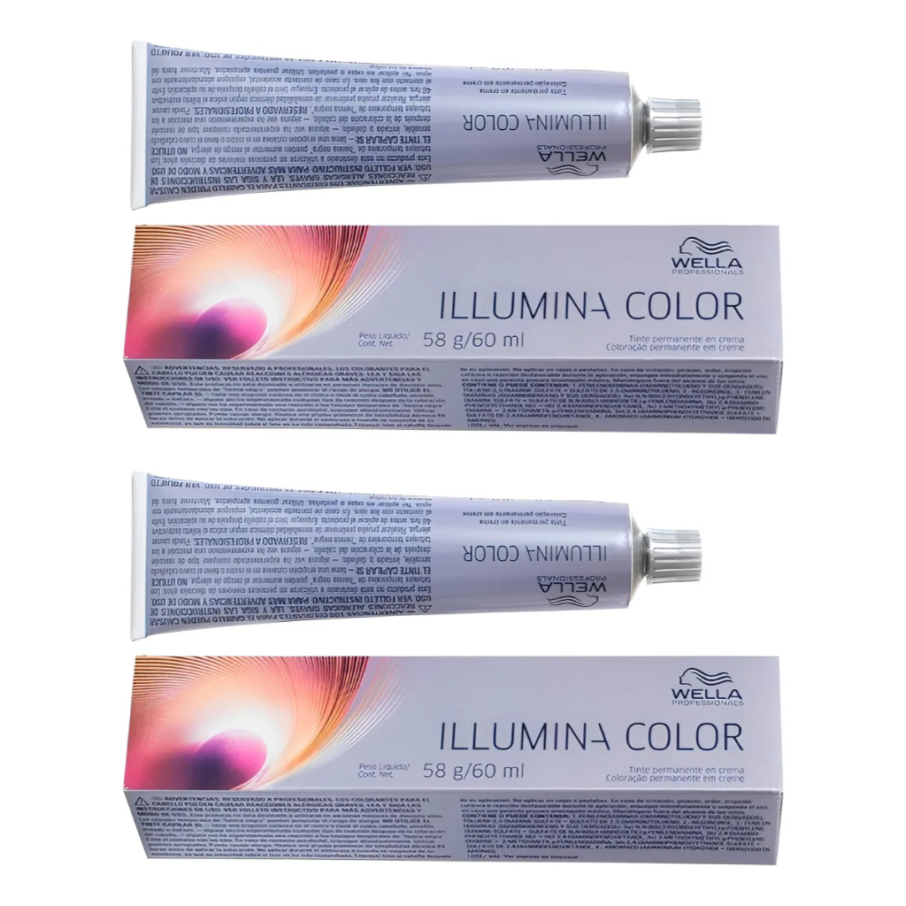 Kit 2 Un Illumina Color Wella Coloração Escolher A Cor