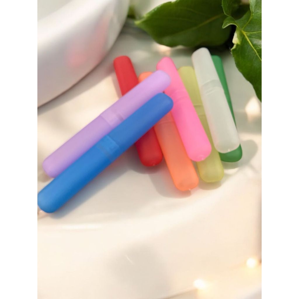 Kit 18 Porta Escova de Dente Uso Diário Viagem Prático Portátil Higiene Pessoal e Brinde Promocional