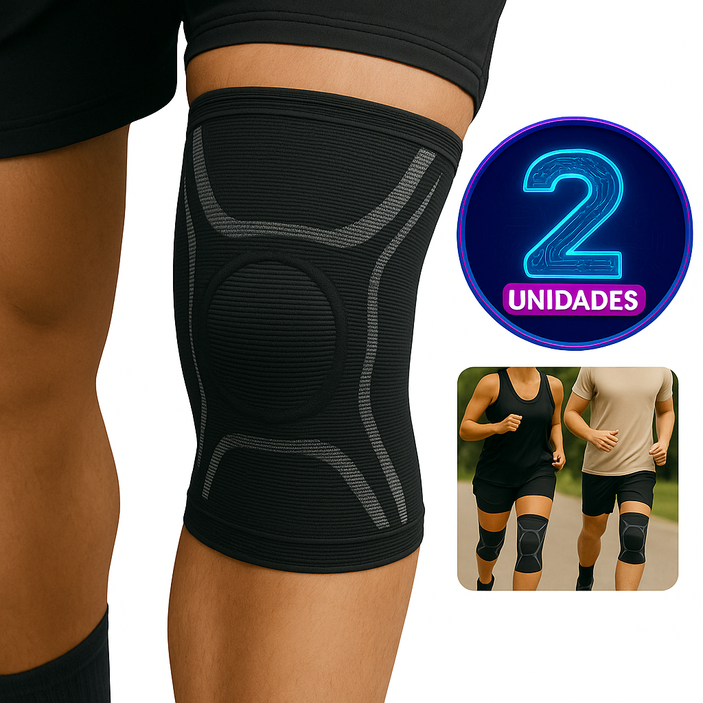 Joelheira Compressão Ortopédica Tensor Flexível Alívio de Dor Suporte Joelhos Esporte Proteção