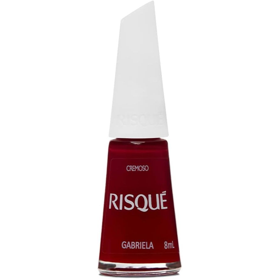 Esmalte Risqué Vermelho Cremoso Gabriela 8ml em Oferta na Shopee
