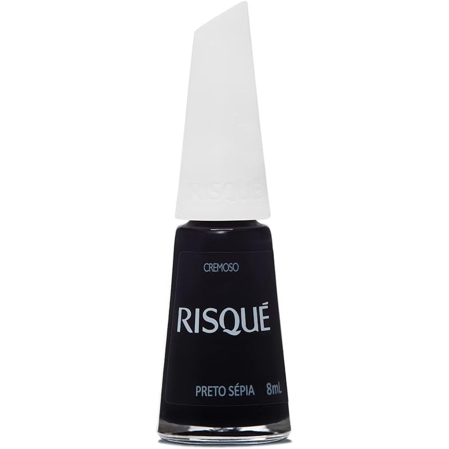 Esmalte Risqué Cremoso Preto Sépia 8ml