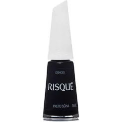 Esmalte Risqué Cremoso Preto Sépia 8ml
