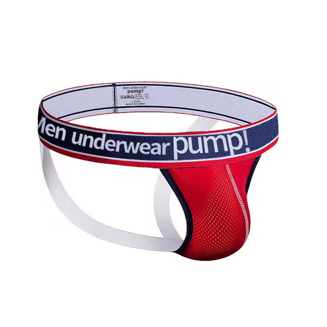 Cueca Jockstrap Pump Vermelha - Modelo Fever Jock - H388