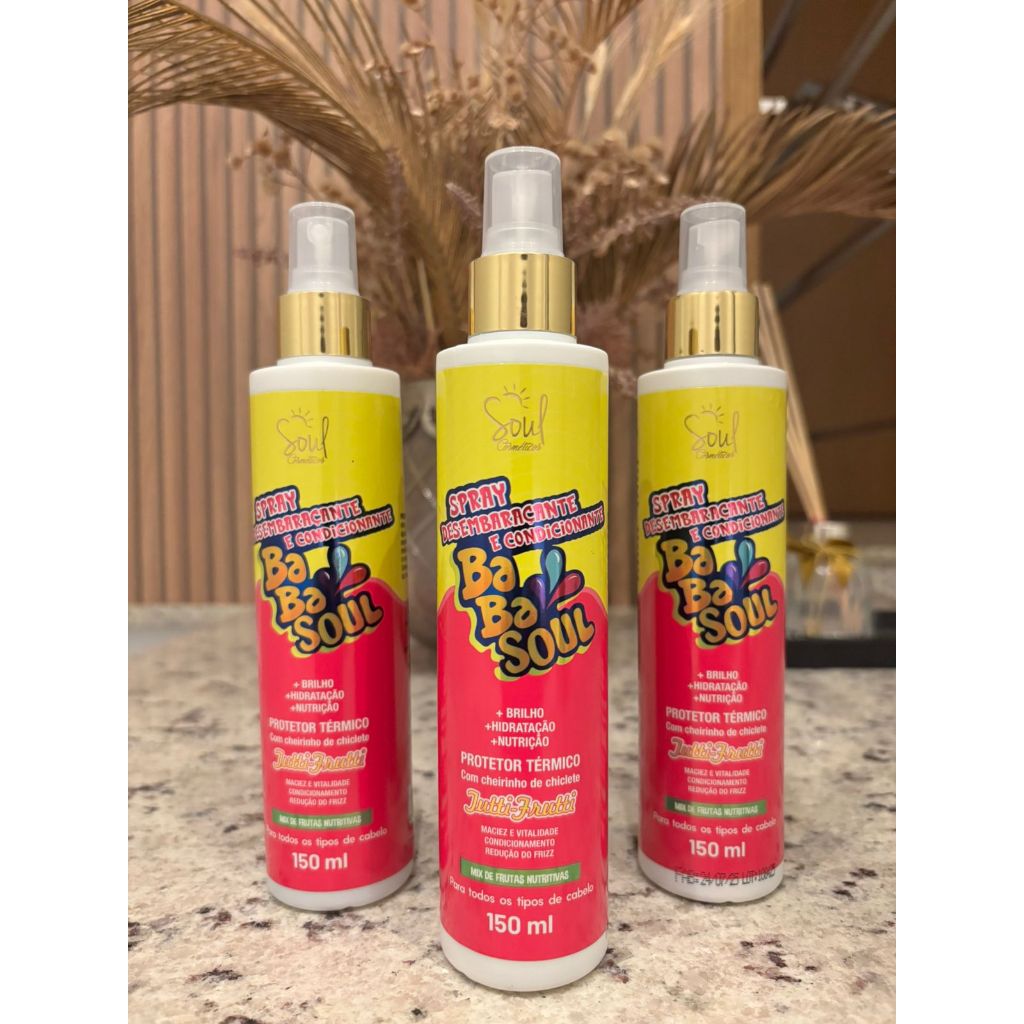 Spray Desembaraçante e Condicionador BABASOUL 150ml.