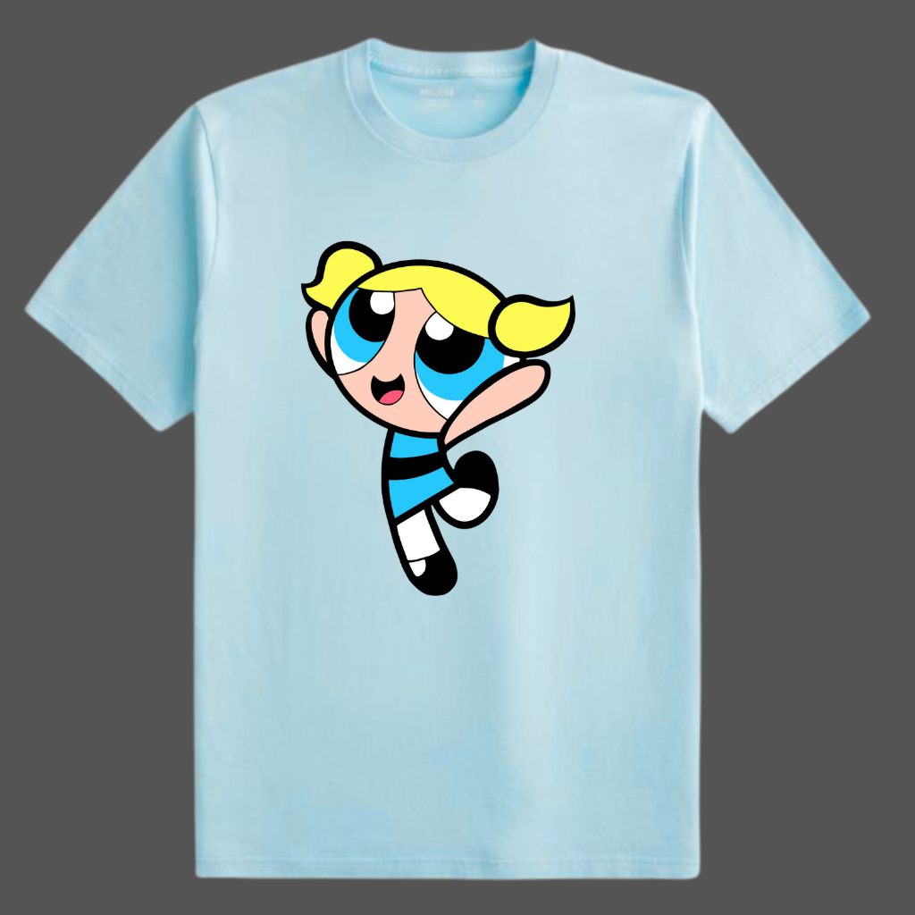Camiseta Infantil Coloridas Algodão Estampada Meninas Super Poderosas Lindinha Florzinha Docinho
