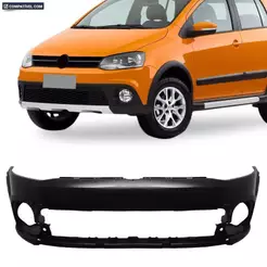 PARACHOQUE Crossfox 2011/2014 Dianteiro Preto Liso