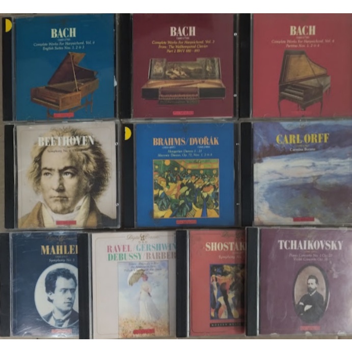 CD THE BEST OPERA, BACH, BEETHOVEN, CARL, BRAHMS, HANDEL, RAVEL, SCHUBERT, MOZART, TCHAIKOVSK E OUTROS