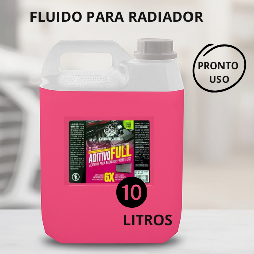 10 Litros de Fluido para Radiador Anticorrosivo Pronto Uso Rosa em Oferta na Shopee