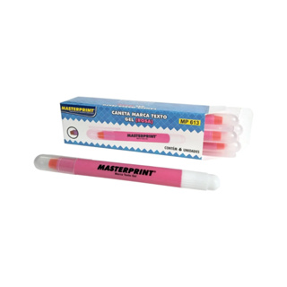 Marca Texto Gel Rosa (06 Unidades) - Masterprint em Oferta na Shopee