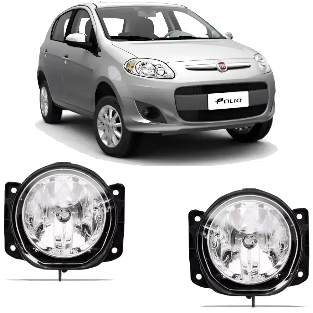 Par Farol De Milha Parachoque Dianteiro Palio 2012 2013 2014 2015 2016 Cromado