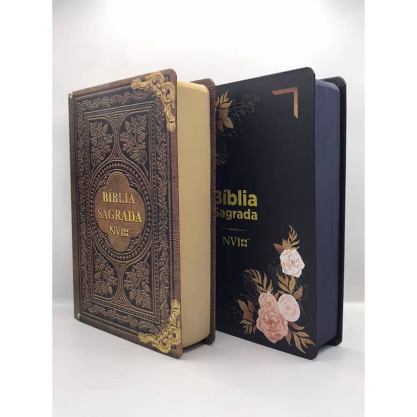 Kit 2 Bíblias Tamanho Grande NVI Capa dura em Oferta na Shopee