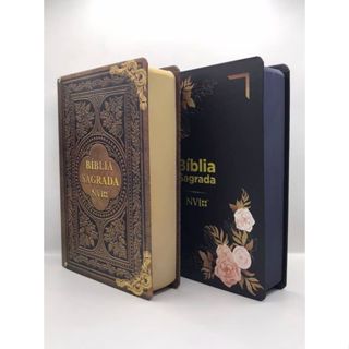 Kit 2 Bíblias Tamanho Grande NVI Capa dura em Oferta na Shopee