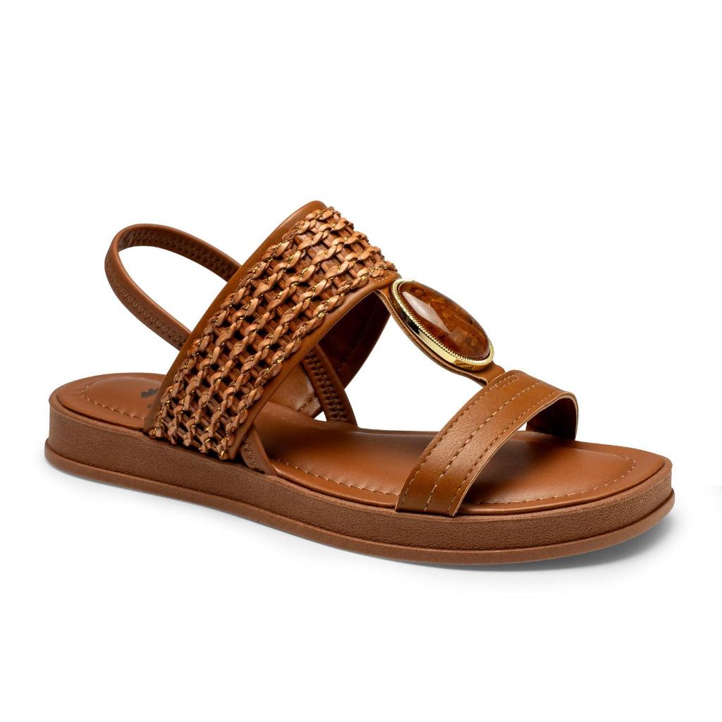 Sandália Feminina Dakota Flatform Confortável Estilosa Mulher Elegante Confortável Macia Rasteira Resistente Verão Y9711
