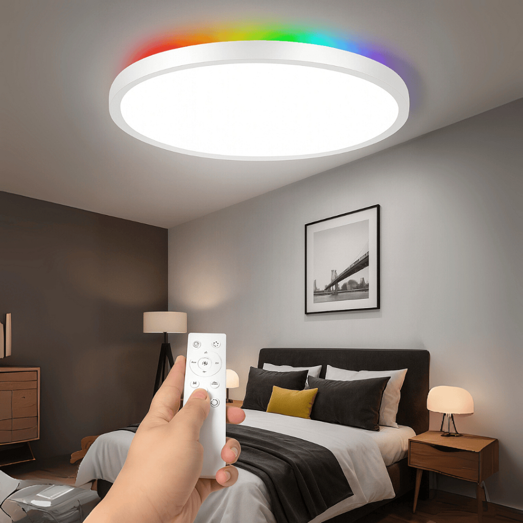 Lâmpada LED RGB Inteligente Wireless – 24W + 3W | Compatível com Alexa e Google Assistente