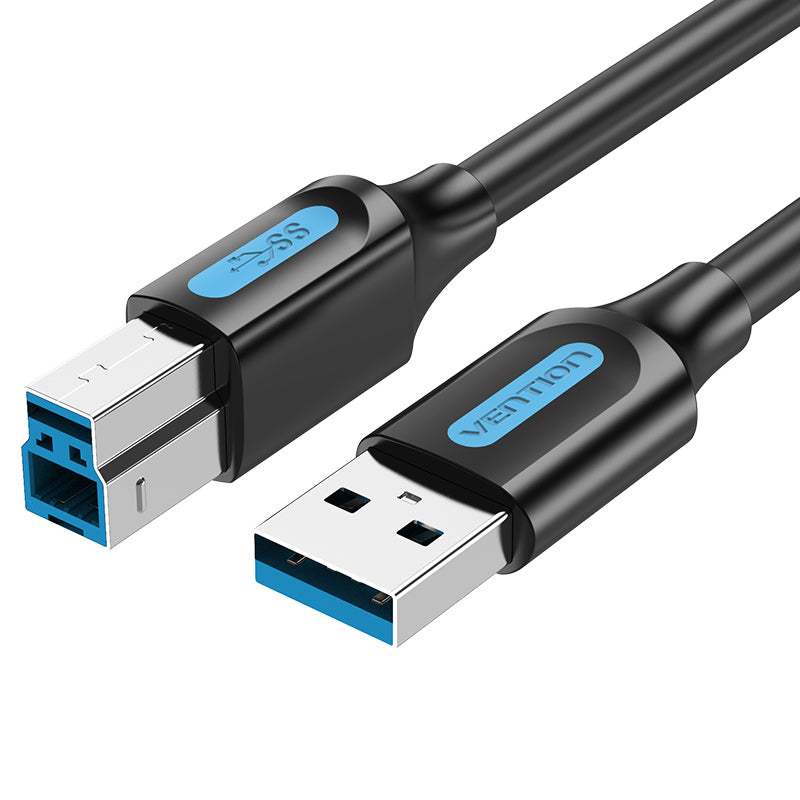 Vention - Cabo USB 3.0 A x USB 3.0 B Macho Transferência Rápida 5Gbps (Não Serve Para Impressoras)