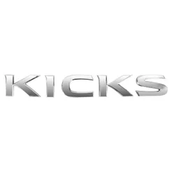 Emblema Letreiro KICKS Kicks 2017 a 2019 Cromado