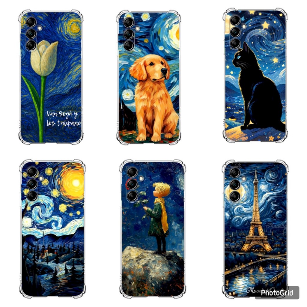 CAPA CAPINHA HEX TPU COMPATÍVEL COM Samsung A07 , A17 , A37 e A57 Tpu Desenhos Variados VAN GOGH