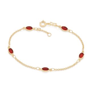 Pulseira Com Cristais Ovais 18/19 Cm Rommanel 551614 Vb em Oferta na Shopee