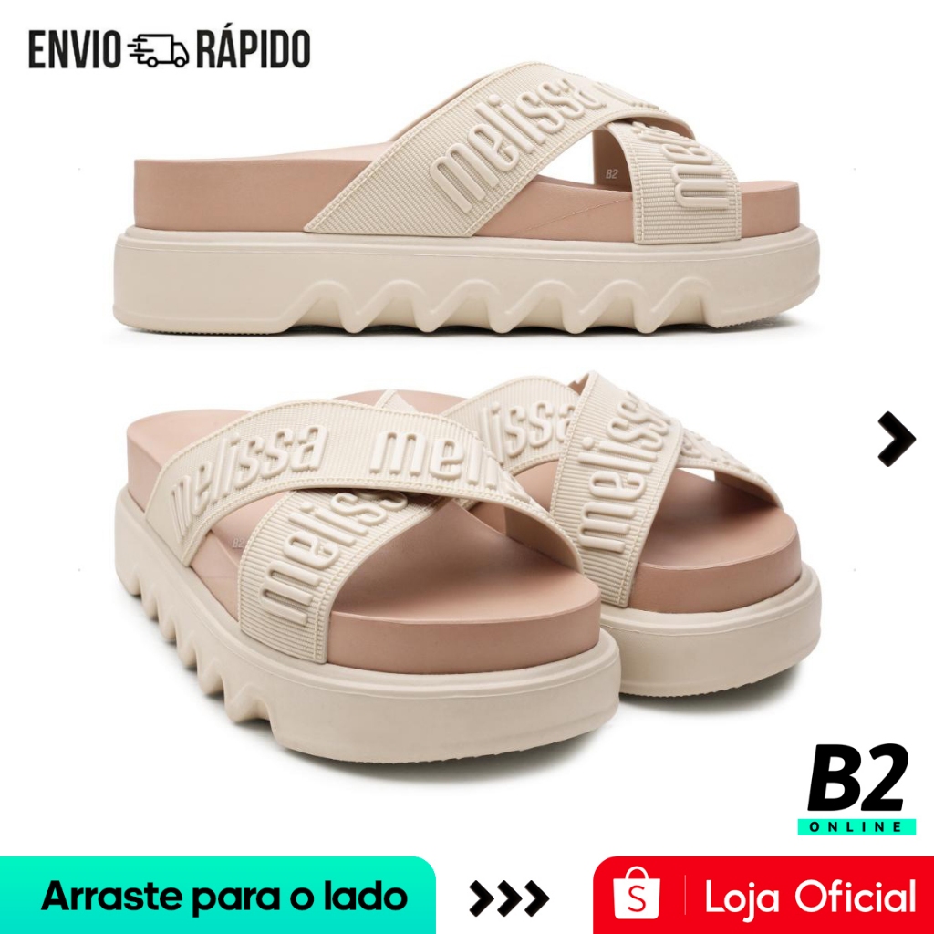 Sandália Melissa Cross M-Lover Platform Feminina 100% Original Com Nota Fiscal e Garantia
