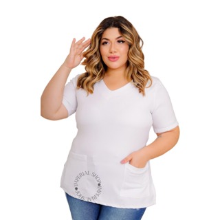 Jaleco Manicure Feminino Scrub Hospitalar Plus Size - Sh em Oferta na Shopee