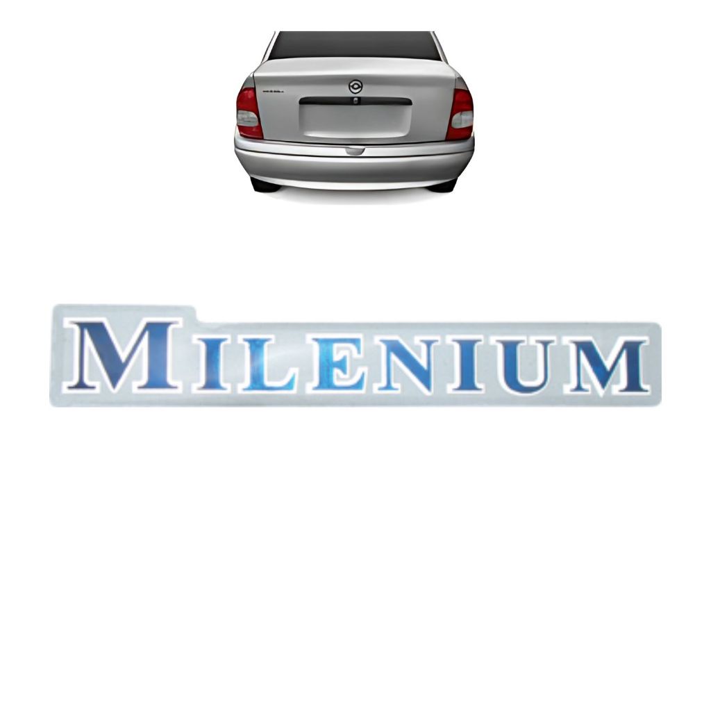 Emblema Adesivo Milenium Corsa 2000 a 2002 Resinado